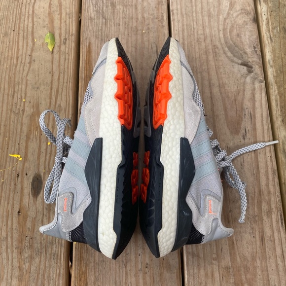 Adidas Nite Jogger Grey Two Solar Orange - Picture 8 of 10